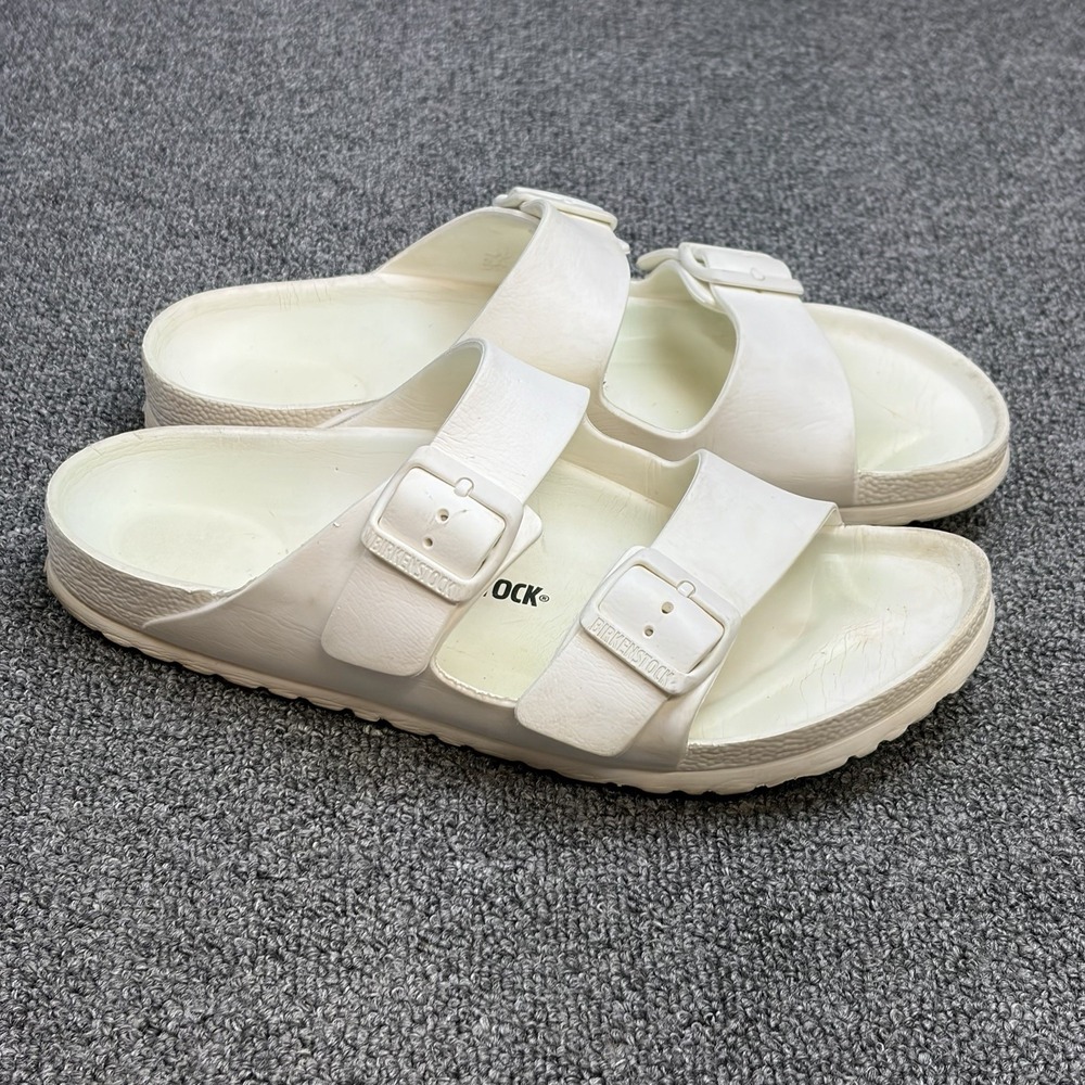 Birkenstock Arizona EVA Sandals Womens Size 40 EU 9 US White Rubber Slip On